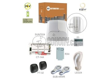 KEY KIT-SUN7024 - sestava pohonu SUN7024 pro posuvnou bránu do 700kg