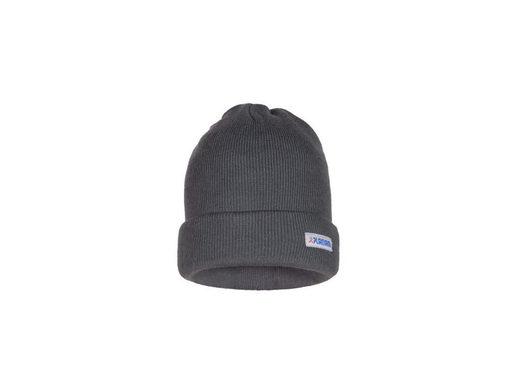 Strickmütze Schiefer Vorderansicht / beanie slate color front view