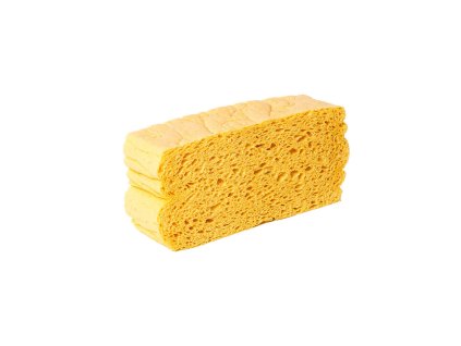 Schwamm im nassen Zustand aufgequollen – Volumen sichtbar / sponge swollen in water – volume visible