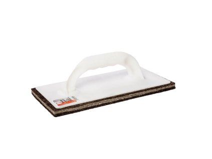 reibebrett-braun-zellkautschuk-belag-malerwerkzeug float-brown-cellular-rubber-painter-tool  putz-reibebrett-braun-kunststoff-griff plastering-float-brown-plastic-handle