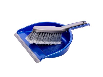 Kehrschaufel mit Besen PVC Set Komplettansicht / Dustpan with broom PVC set full view