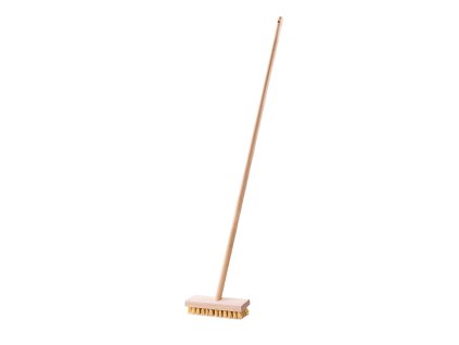 Scheuerbürste mit Holzstiel 130 cm / scrubbing brush with wood handle 130 cm