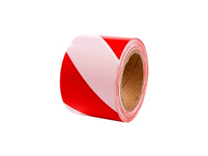 Absperrband rot-weiß 80 mm x 100 m Rolle – “warning tape red-white 80 mm x 100 m roll”