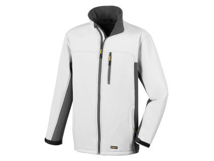softshell-jacke-skagen-weiss-grau-malerqualitaet softshell-jacket-skagen-white-grey-painter-quality  atmungsaktive-softshell-jacke-weiss-grau-microfleece breathable-softshell-jacket-white-grey-microfleece