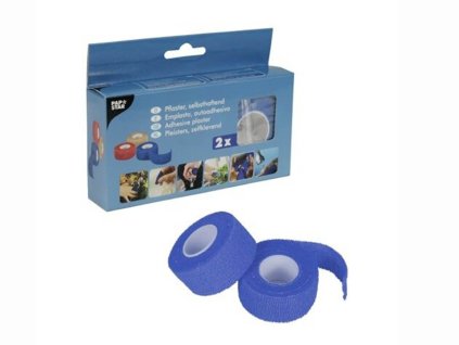 selbsthaftendes Pflaster Rolle blau / self-adhesive cohesive bandage roll blue