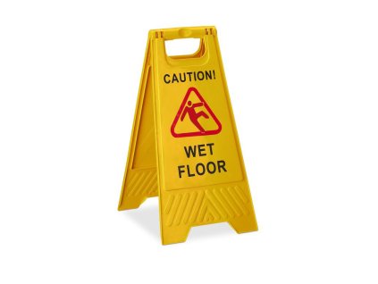 Warnschild klappbar „Achtung Rutschgefahr“ / folding warning sign “Wet Floor”