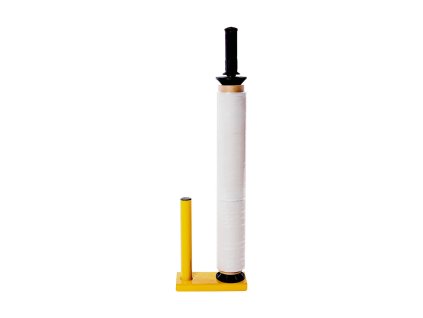 Stretchfolie Abroller Metallrahmen Detail – stretch film dispenser metal frame detail