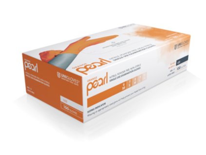 Orange Pearl Handschuhe puderfrei, mikrorau – Orange Pearl gloves powder-free micro-textured