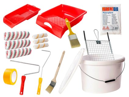 Renovier-Set Profi 17-teilig Werkzeugsammlung / renovation set pro 17-piece tool collection