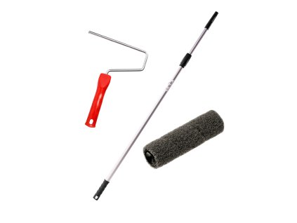Spachtelroller Set Teleskopstiel verlängert professioneller Putzroller extended handle roller