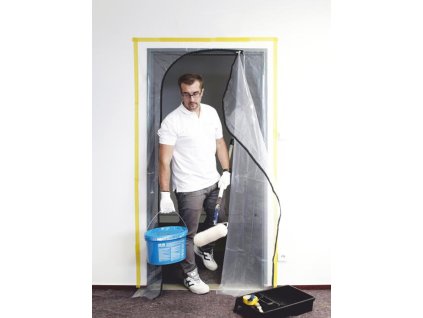 Extra große L-Förmige Staubschutztür 120×220 cm – extra large L-shape dust door 120×220 cm