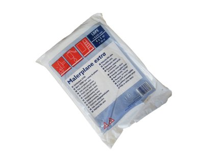 Abdeckplane 30 µ LDPE 4×5 m – transluzente Schutzfolie Cover tarp 30 µ LDPE 4×5 m – translucent protective film