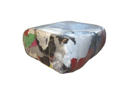 bunter Trikot-Putzlappen Ballen / colorful tricot cleaning rags bale
