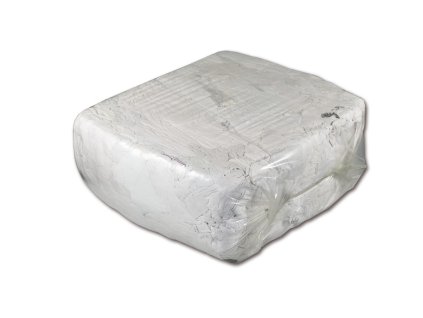 weiße Trikot-Putzlappen Ballen 10 kg / white tricot cleaning rags bale 10 kg