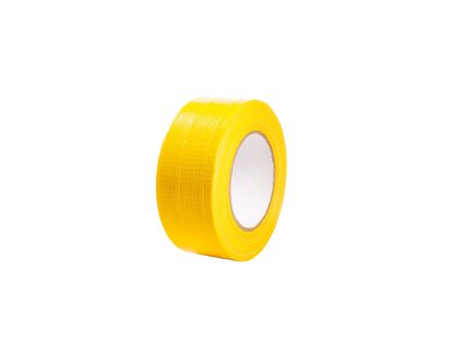 Gewebeklebeband Gelb 50 mm × 25 m PE-Gewebe / woven tape yellow 50 mm × 25 m PE-fabric