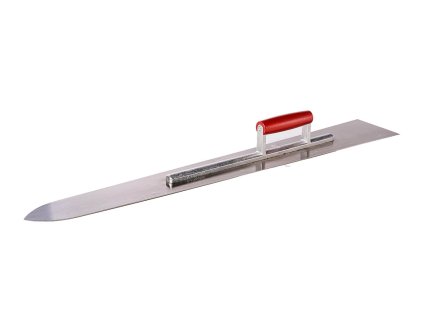 Bodenlegerglätte Normalstahl Holzgriff Vorderansicht / Floor smoother steel wood handle front view