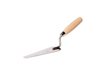 Katzenzungenkelle 140 mm rostfrei mit Holzgriff Cat-tongue trowel 140 mm stainless with wooden handle