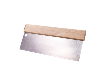 Türenspachtel 300 mm mit Normalstahlblatt und gewachstem Holzrücken Door putty knife 300 mm with carbon steel blade and waxed wooden back