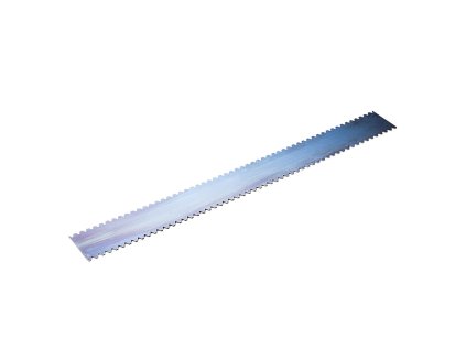 Doppelseitige Zahnleiste für Mutterspachtel Parkett / Double-sided tooth rail for screed trowel parquet