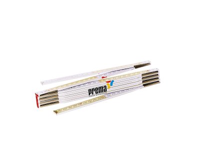 Zollstock Profi Qualität weiß lackiertes Buchenholz – Folding ruler professional quality white lacquered beech wood