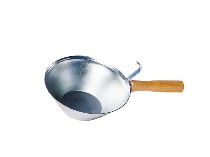 Gipserpfanne verzinkt 32×7 cm mit Holzgriff / plasterer's pan galvanized 32×7 cm with wooden handle
