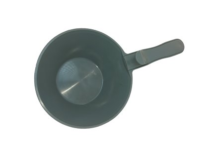 Gipserpfanne grau Ø 17 cm Kunststoff / plasterer pan grey Ø 17 cm plastic