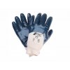 Baumwollhandschuhe Nitril blau halbbeschichtet / cotton gloves nitrile blue half coated