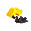 Knieschoner gelb variabler Ersatzgurt – knee pad yellow adjustable replacement strap