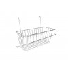 Ablagekorb verchromt für Reinigungswagen / chrome storage basket for cleaning cart