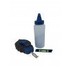 Schlagschnurroller-Set mit Pulver und Wasserwaage / chalk line reel set with powder & small level