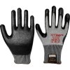 Schwarzer Schnittschutz-Handschuh mit Nitrilbeschichtung – Black cut protection glove with nitrile
