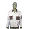 Bundjacke ASKON weiß mit Knopfleiste / ASKON work jacket white with button front