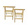 Holzbock 2er Set 80 cm Höhe Frontansicht / Wooden sawhorse set 80 cm height front view