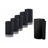 Schwarzes Küchenpapier Maxi Rolle Vorderseite 6er Pack / Black kitchen paper maxi roll 6-pack front view