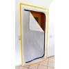Staubschutztür mit zweiseitigem Reißverschluss / dust barrier door with dual zipper