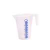 Meßbecher PP mit ml-Skalierung sichtbar / PP measuring cup with visible ml scale