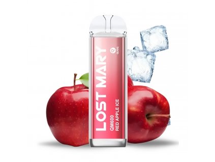 jednorazova elektronicka cigareta lost mary qm600 red apple ice