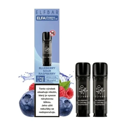 5718 elf bar elfa pod blueberry sour raspberry predplnene pody min