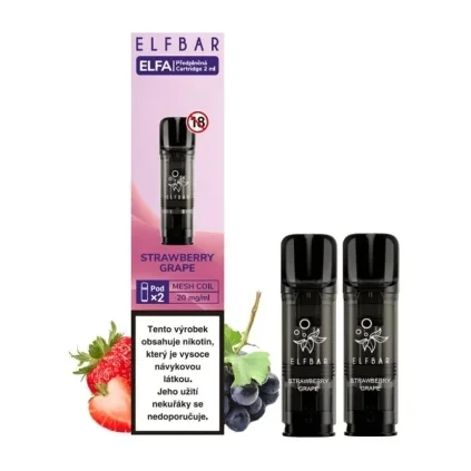 6036 1 elf bar elfa pod strawberry grape