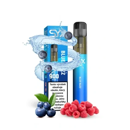 8627 1 syx bar blue razz jednorazova e cigareta min