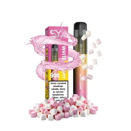 10786 syx bar white gummy jednorazova e cigareta min