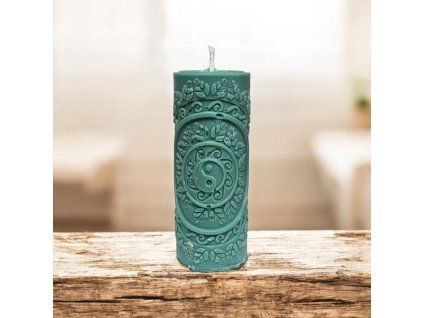 Svíčka Yin-Yang zelená