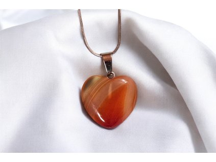 Náhrdelník - Ohnivé srdce