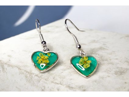 Náušnice – Květ v srdci