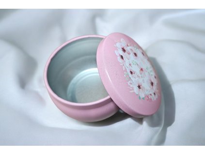 Dekorativní kovová dóza s víčkem