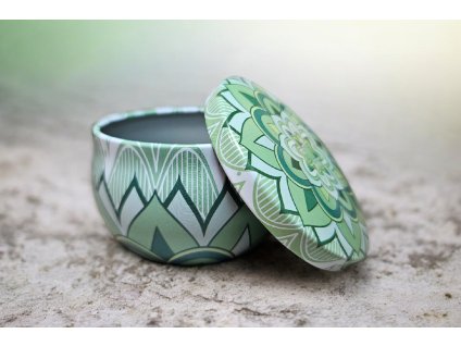 Dekorativní kovová krabička s víčkem