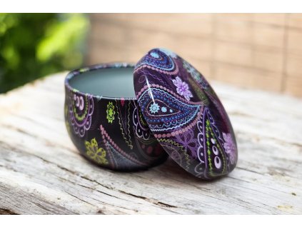 Dekorativní kovová dóza s víčkem