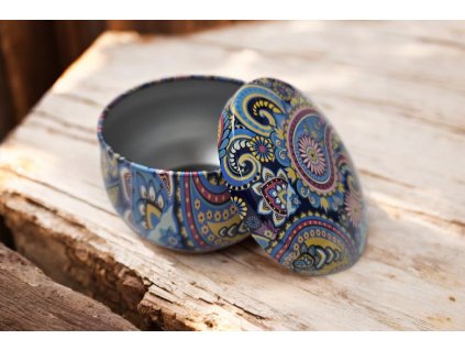 Dekorativní kovová dózička s víčkem