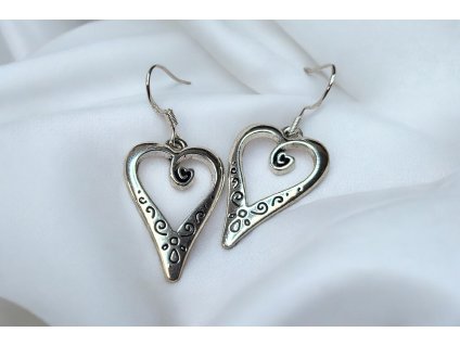 Náušnice ve tvaru srdce