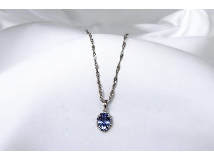 Náhrdelník s modrým kamenem